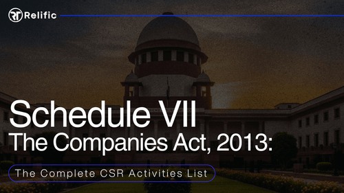 Schedule VII of the Companies Act, 2013: The Complete CSR Activities List (2026), With Examples